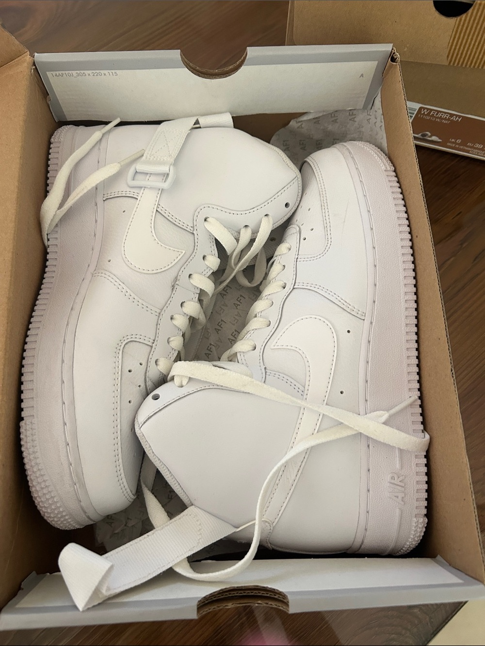 Nike White Air Force 1 High-Top Sneakers